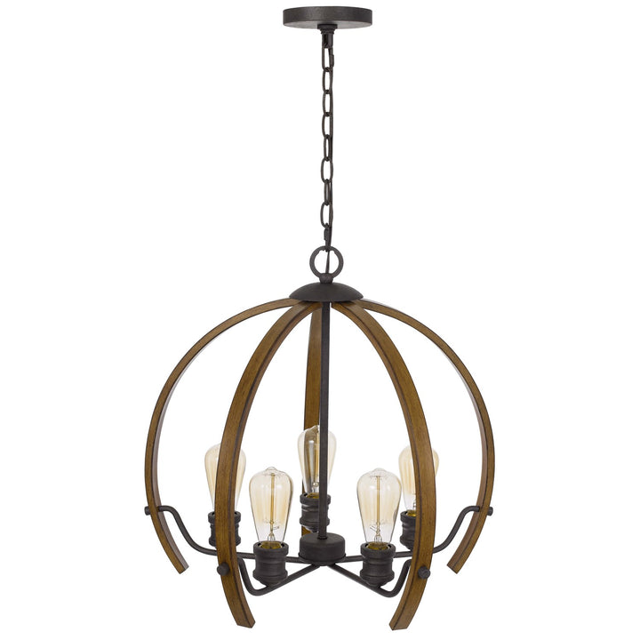 60W X 5  Metal Chandelier