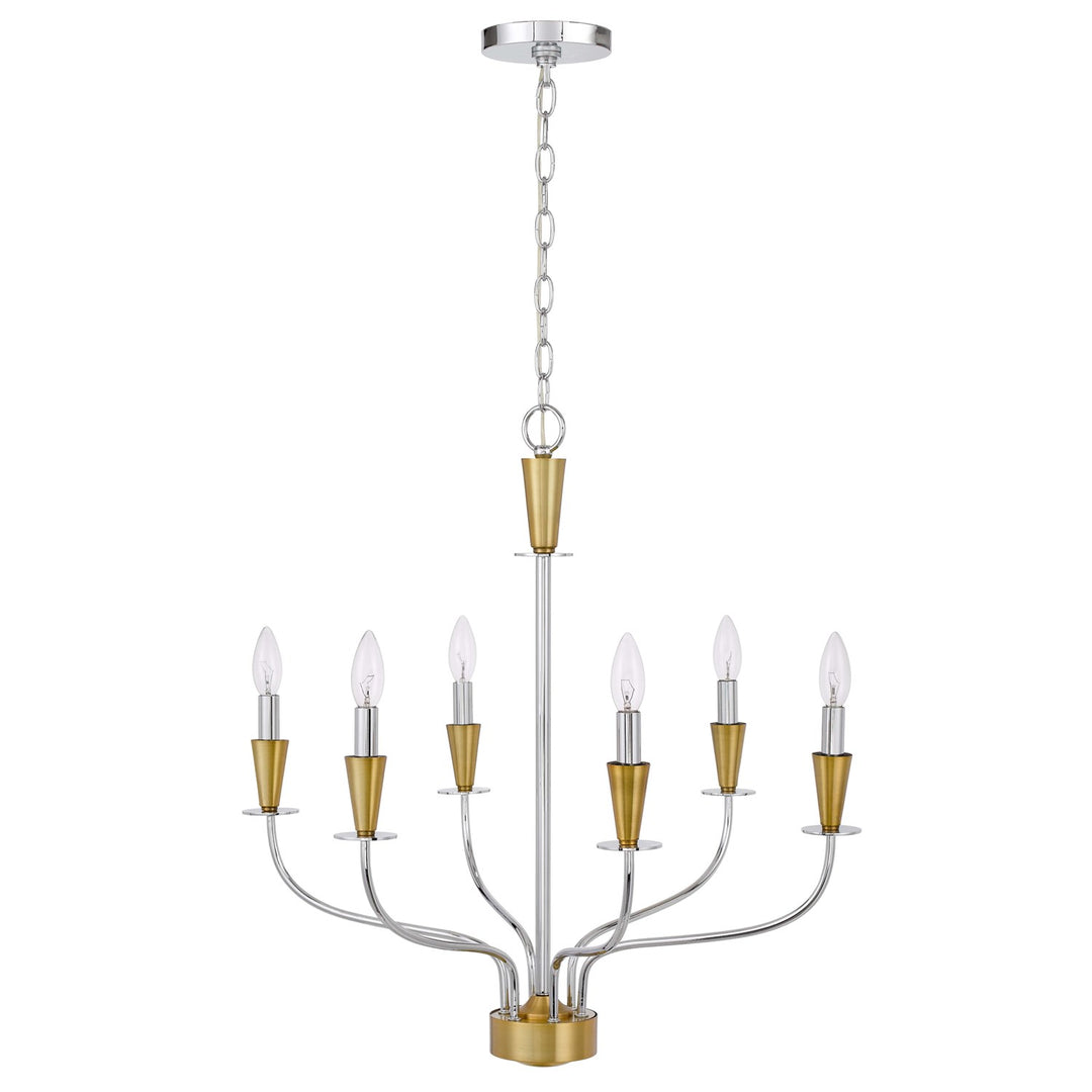60W X 6  Metal Chandelier by CAL Lighting