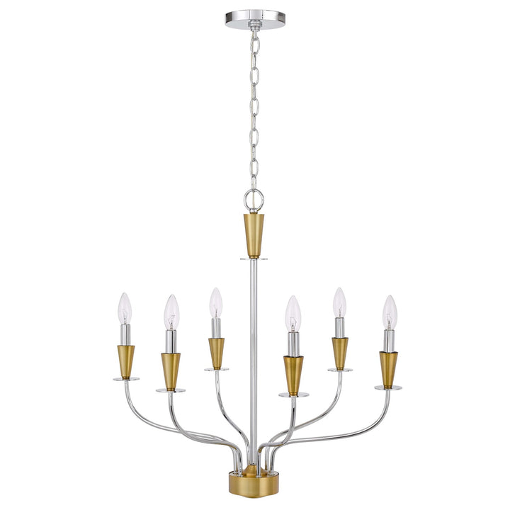 60W X 6  Metal Chandelier by CAL Lighting