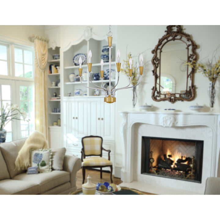 60W X 6  Metal Chandelier