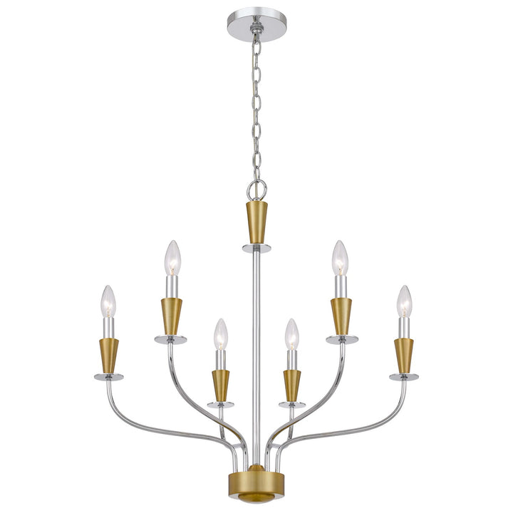 60W X 6  Metal Chandelier