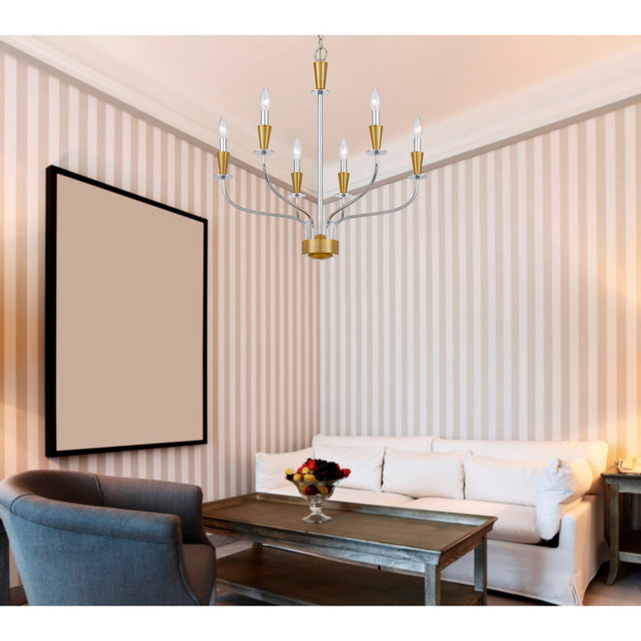 60W X 6  Metal Chandelier