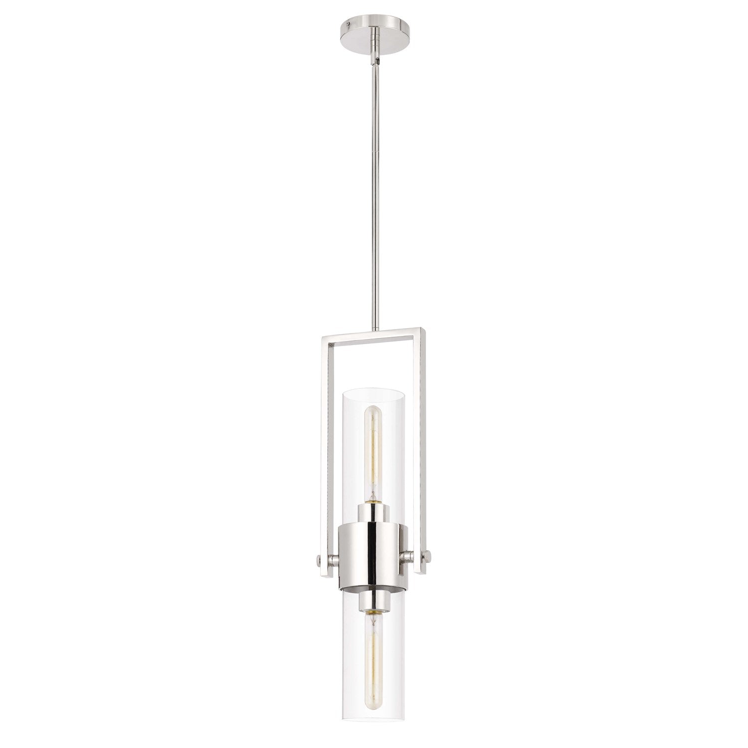 60W  Metal Pendant With Clear Glass Shade by CAL Lighting