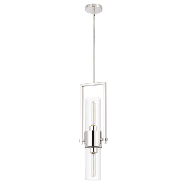 60W  Metal Pendant With Clear Glass Shade by CAL Lighting
