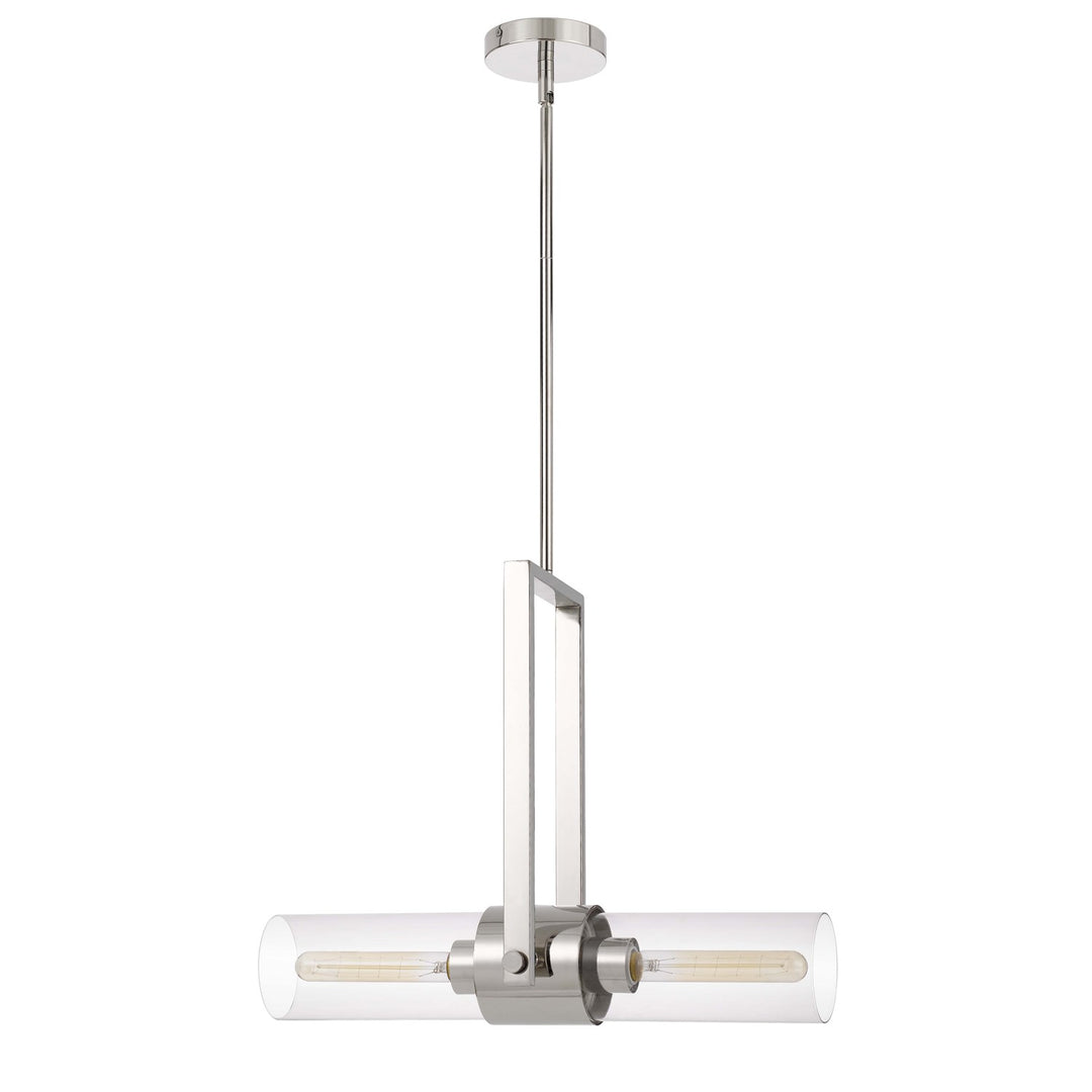 60W  Metal Pendant With Clear Glass Shade
