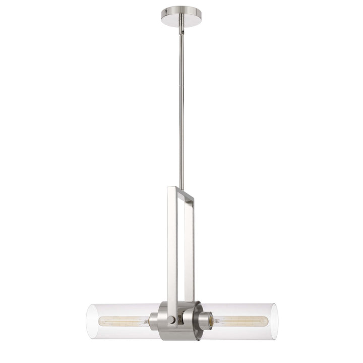 60W  Metal Pendant With Clear Glass Shade