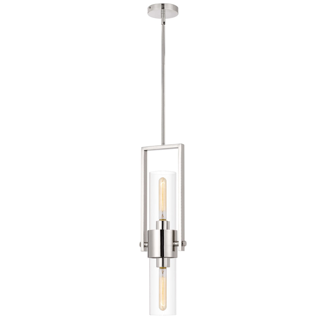 60W  Metal Pendant With Clear Glass Shade