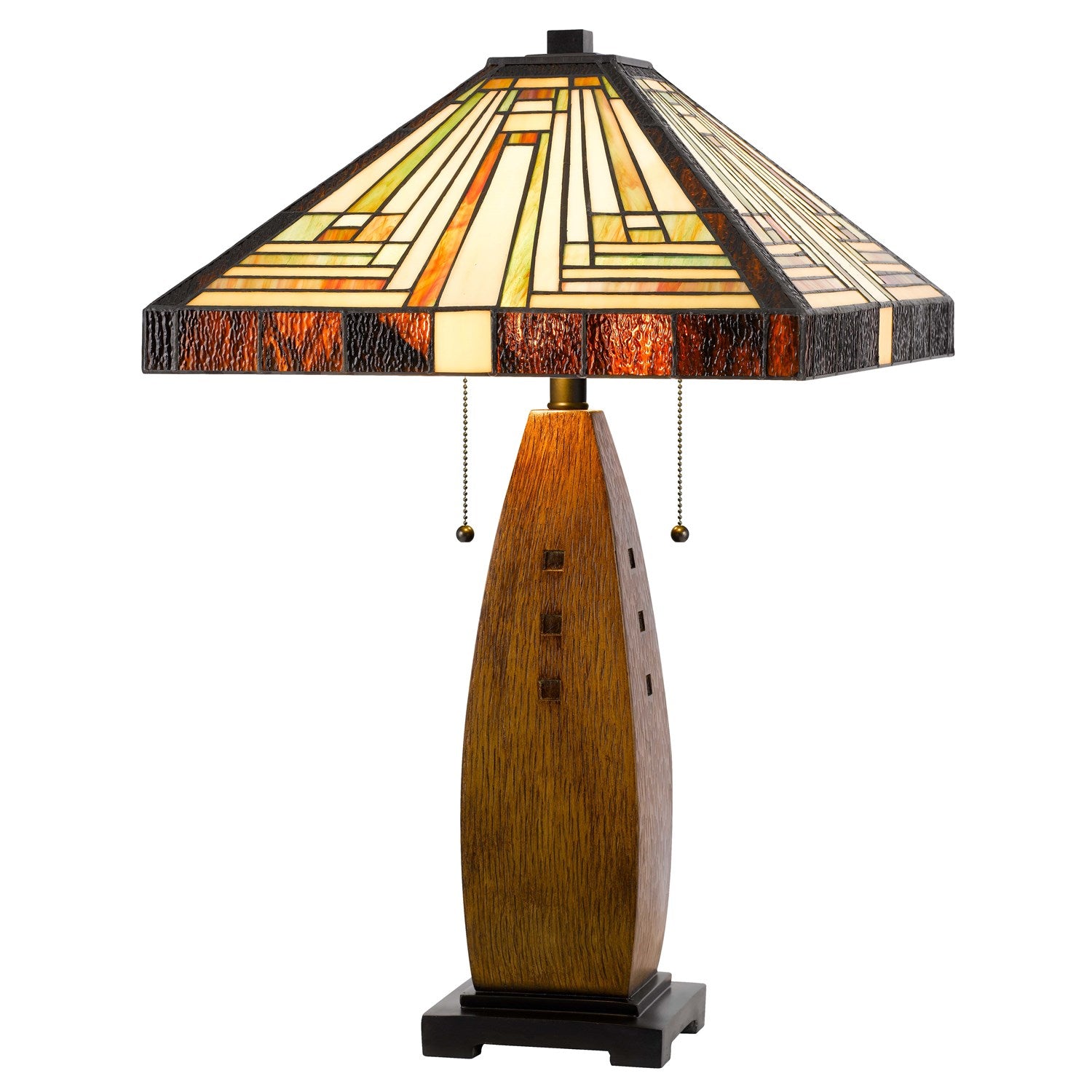 60W X 2  Table Lamp With Pull Chain Switch With Resin Lamp Body by CAL Lighting