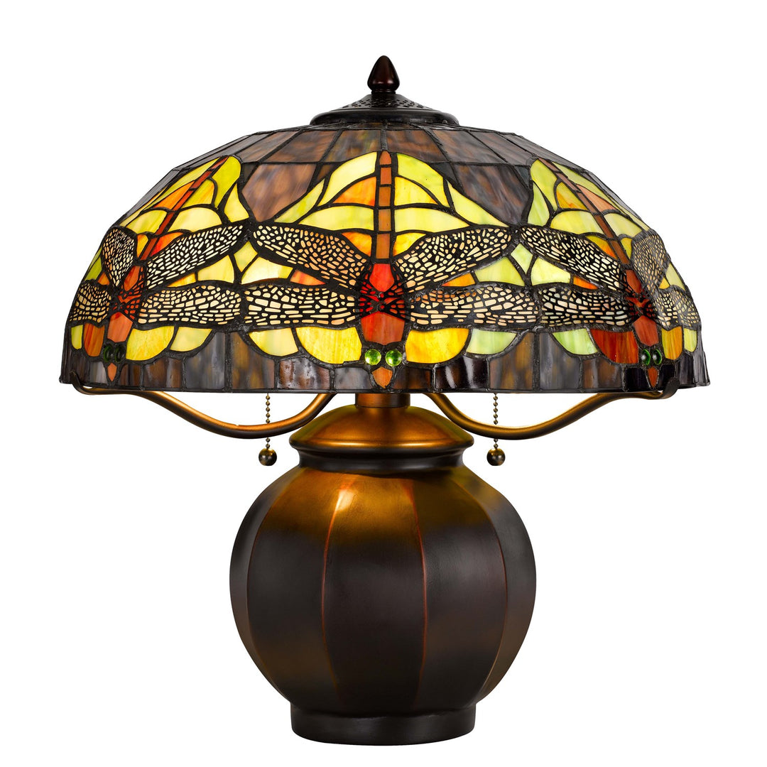60W X 2  Table Lamp With Pull Chain Switch With Metal Lamp Body by CAL Lighting