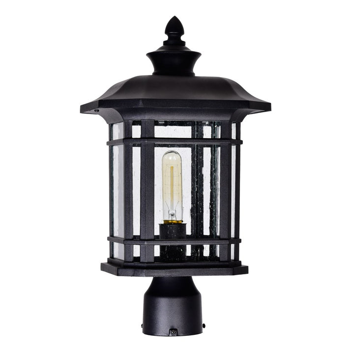 1 Light Outdoor Black Lantern Head