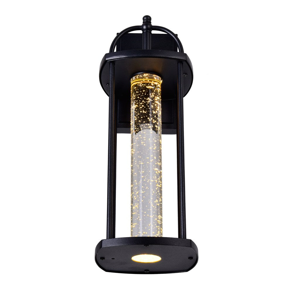 Led Outdoor Black Wall Lantern