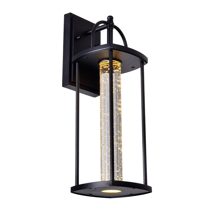 Led Outdoor Black Wall Lantern