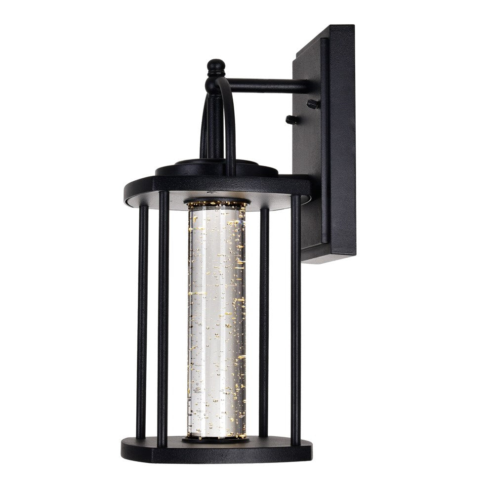 Led Outdoor Black Wall Lantern