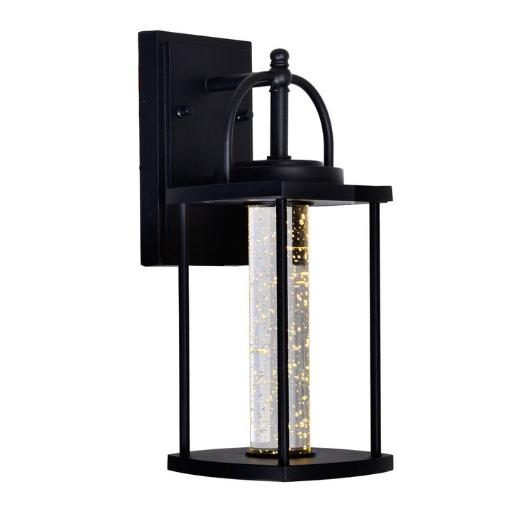 Led Outdoor Black Wall Lantern