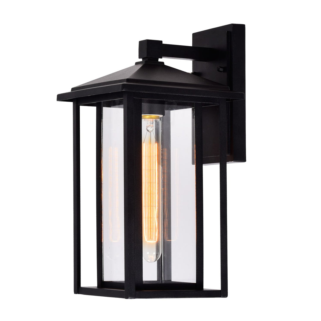 1 Light Black Outdoor Wall Light by CWI Lighting
