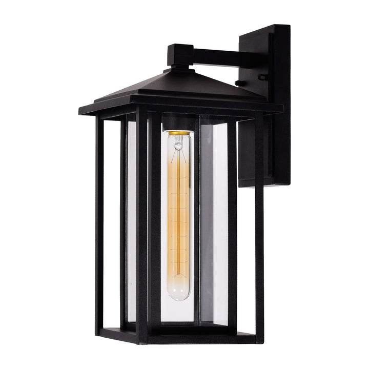 1 Light Black Outdoor Wall Light