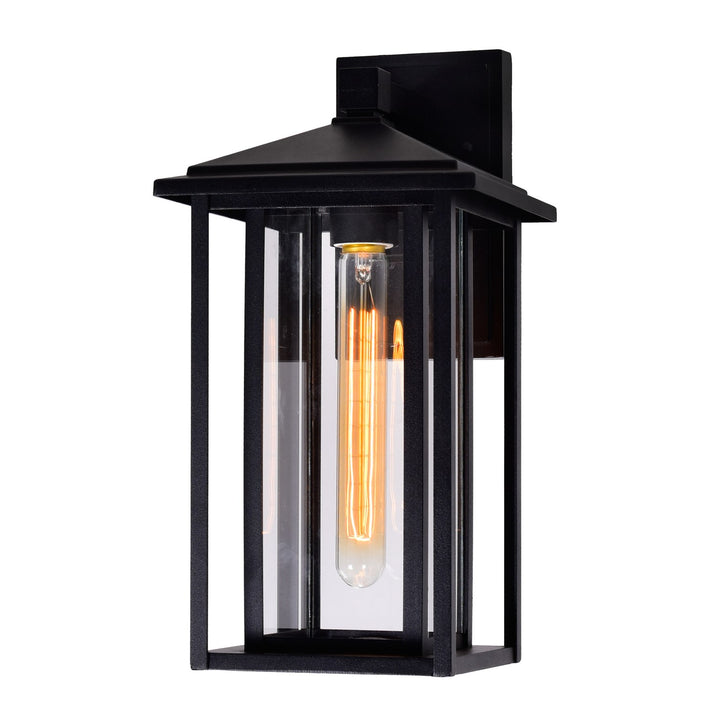 1 Light Black Outdoor Wall Light