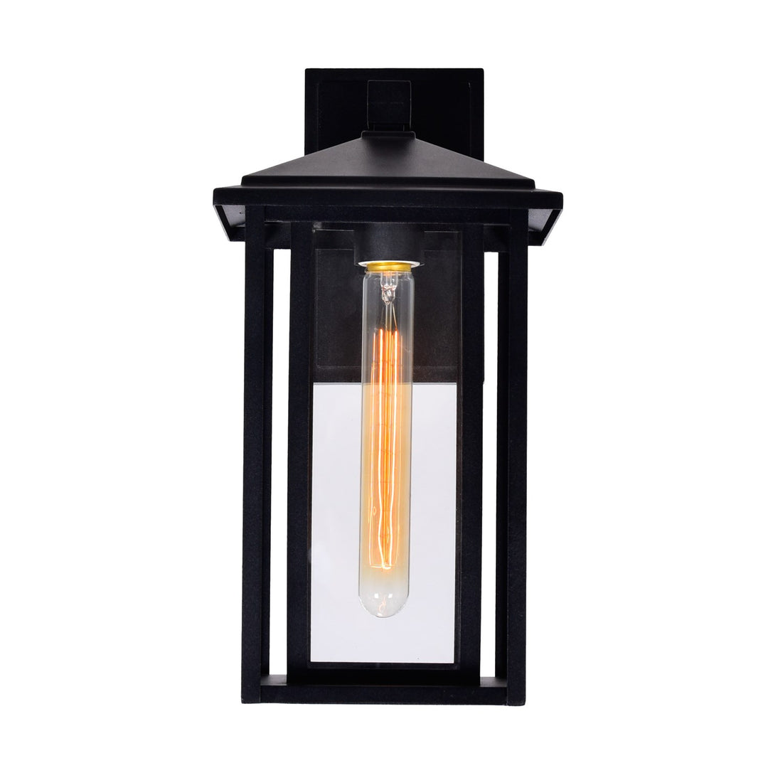 1 Light Black Outdoor Wall Light
