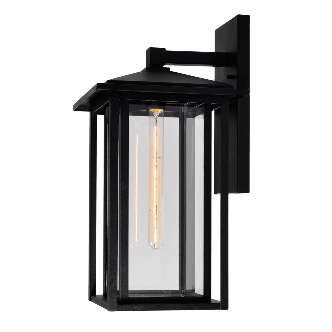 1 Light Black Outdoor Wall Light by CWI Lighting