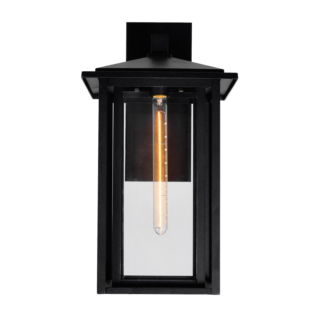 1 Light Black Outdoor Wall Light