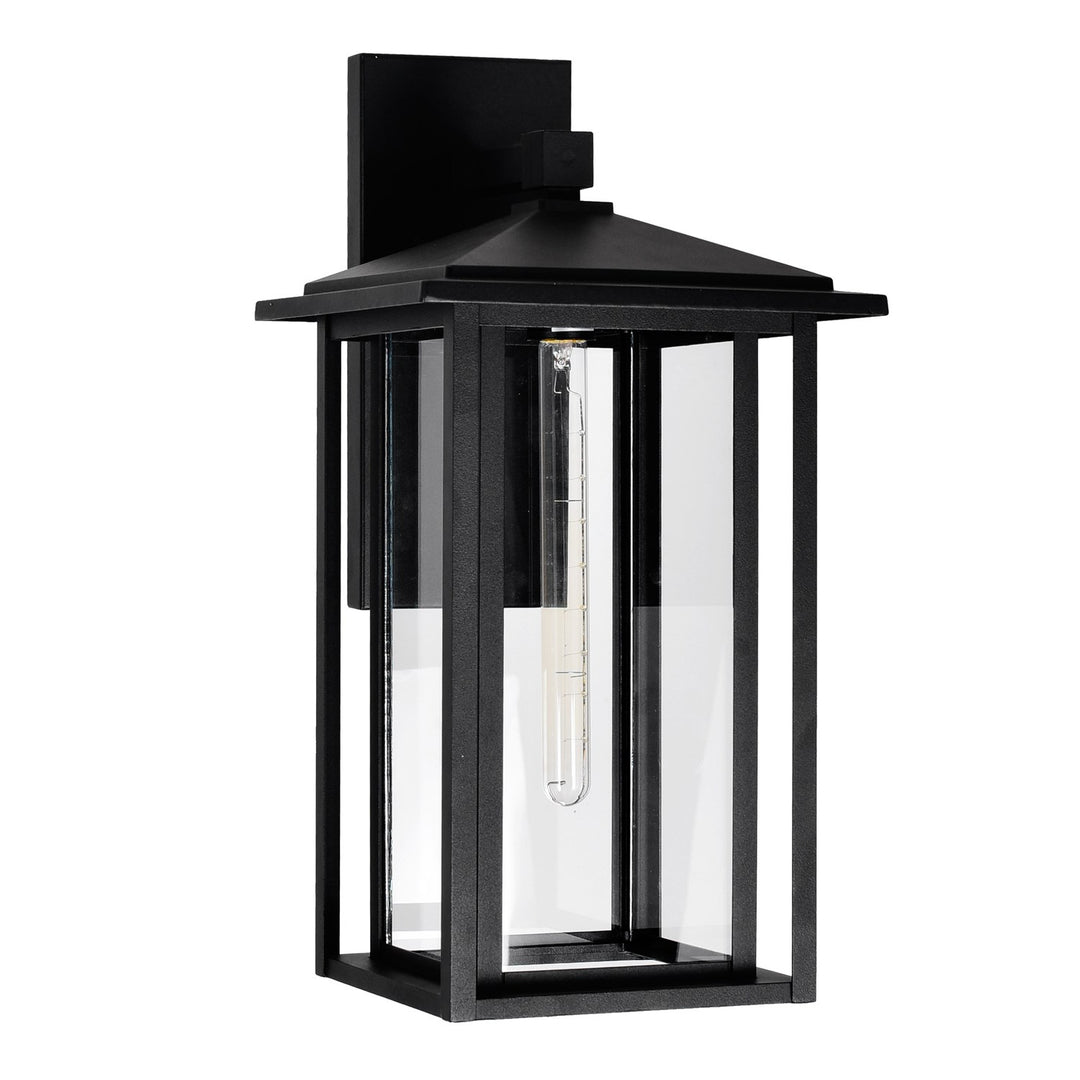 1 Light Black Outdoor Wall Light
