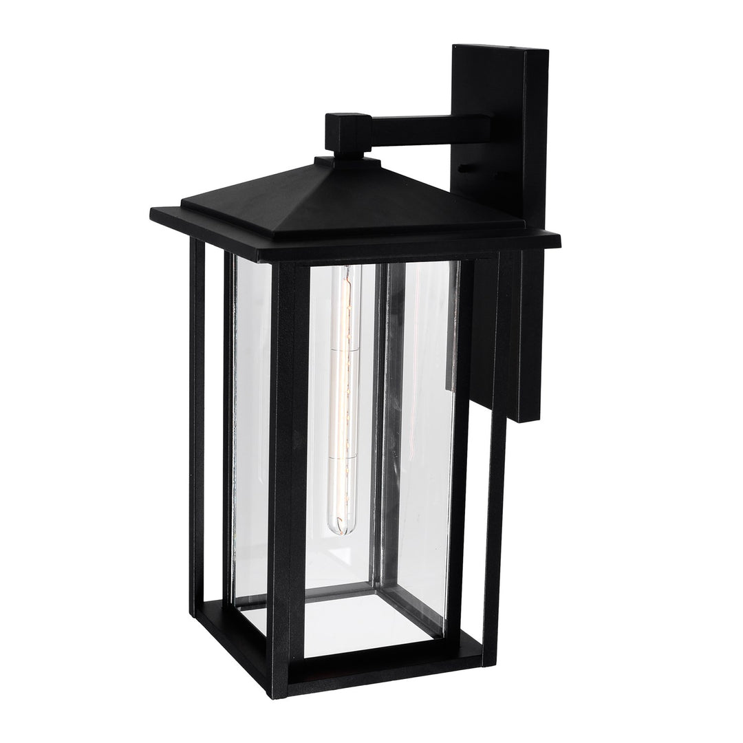 1 Light Black Outdoor Wall Light