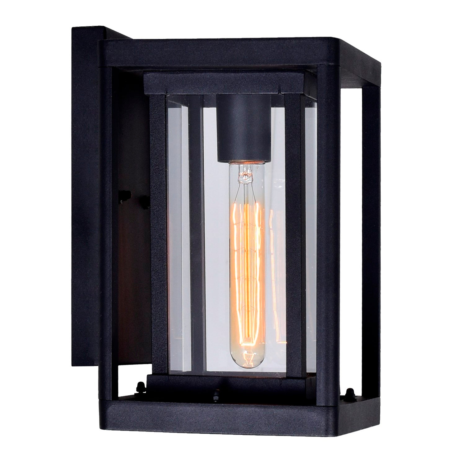 1 Light Black Outdoor Wall Light by CWI Lighting