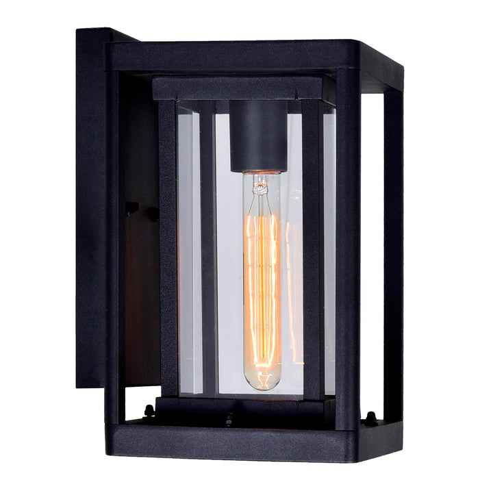 1 Light Black Outdoor Wall Light by CWI Lighting