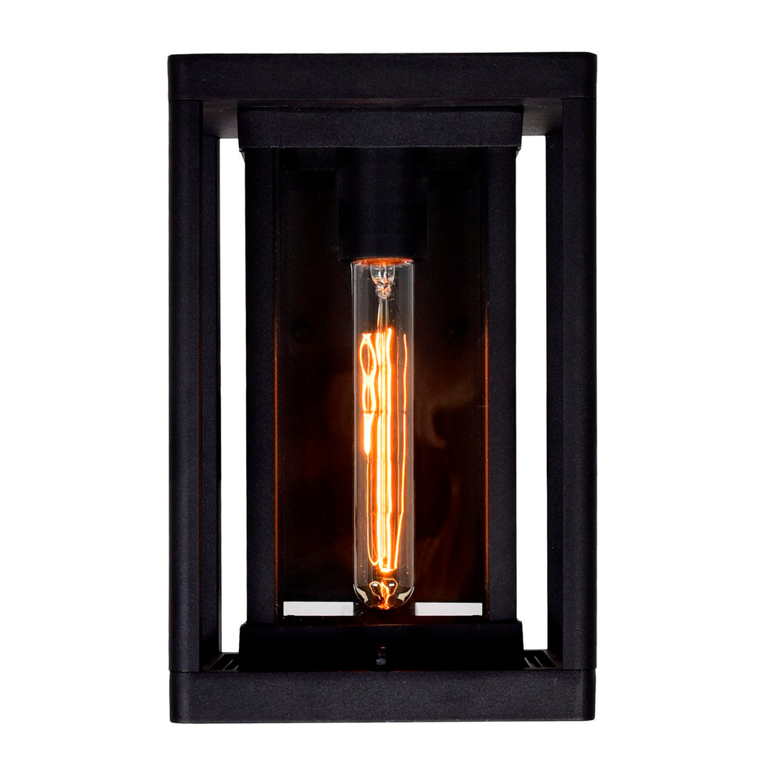 1 Light Black Outdoor Wall Light