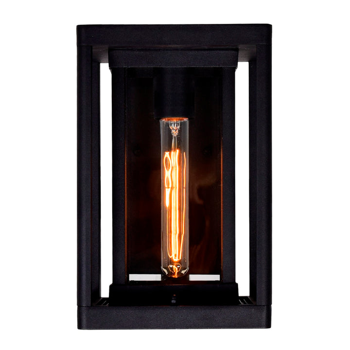 1 Light Black Outdoor Wall Light