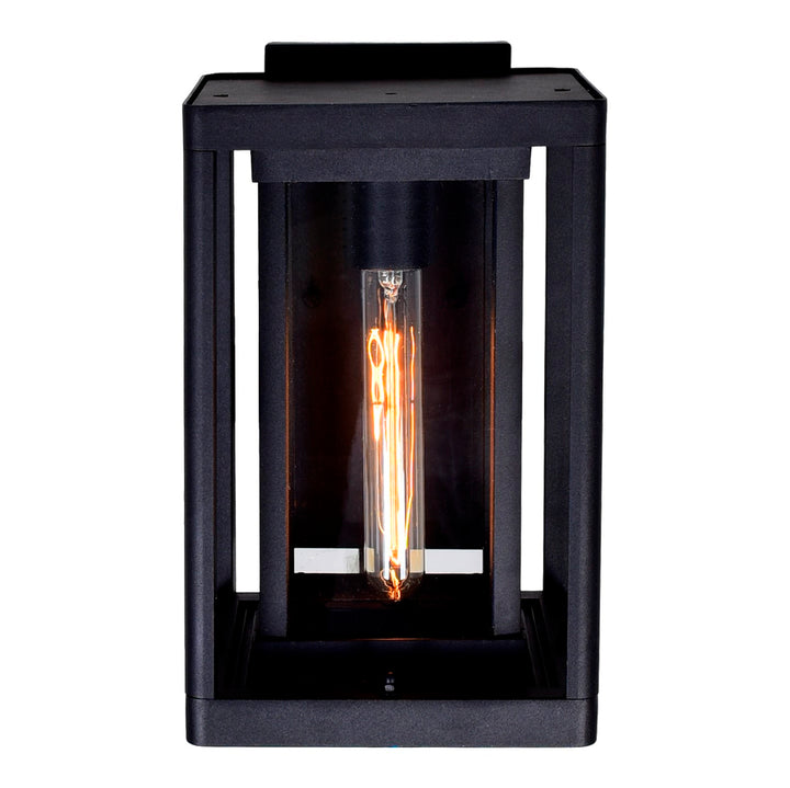 1 Light Black Outdoor Wall Light