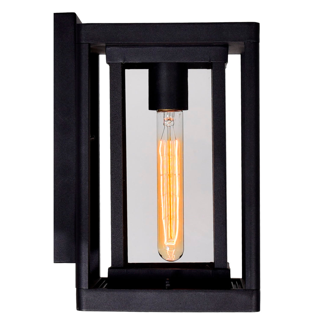 1 Light Black Outdoor Wall Light