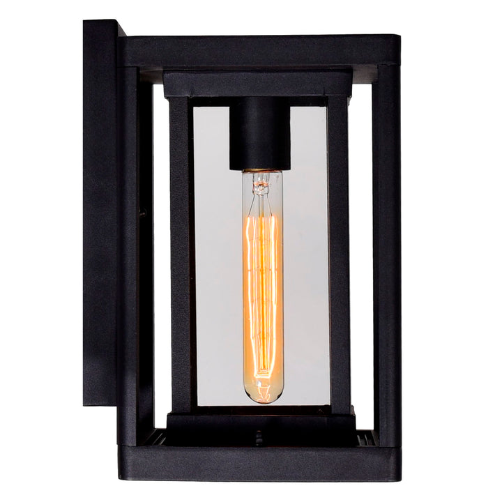 1 Light Black Outdoor Wall Light