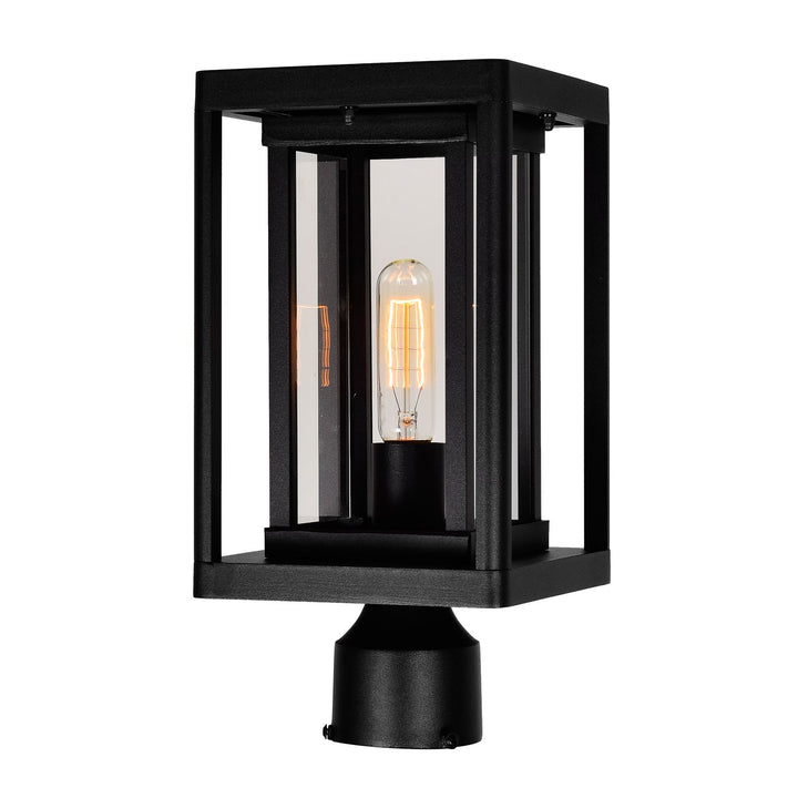 1 Light Black Outdoor Lantern Head by CWI Lighting
