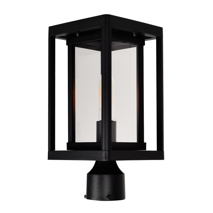 1 Light Black Outdoor Lantern Head