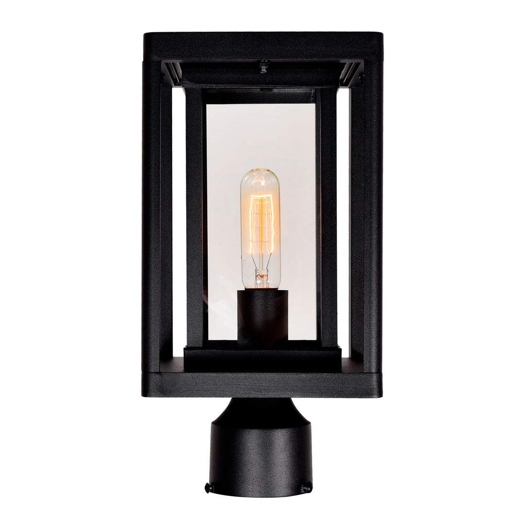 1 Light Black Outdoor Lantern Head
