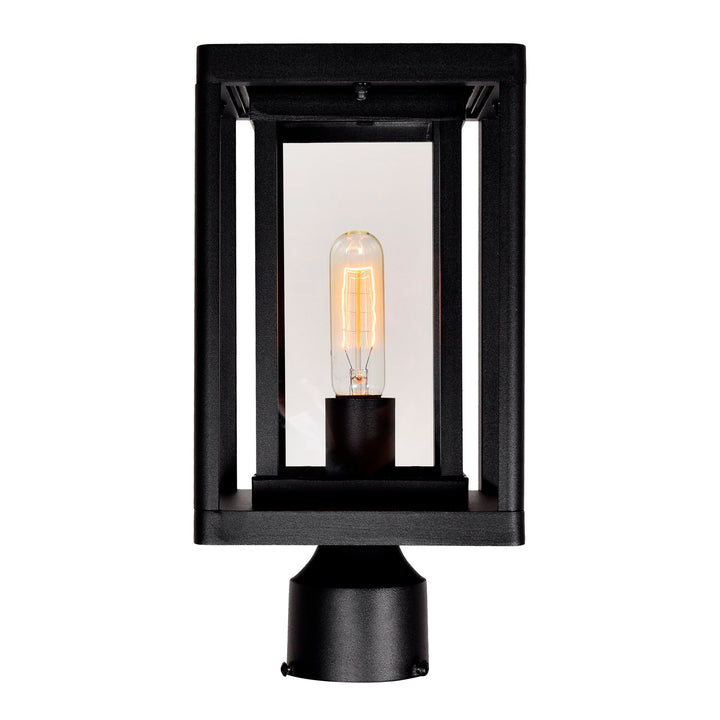 1 Light Black Outdoor Lantern Head