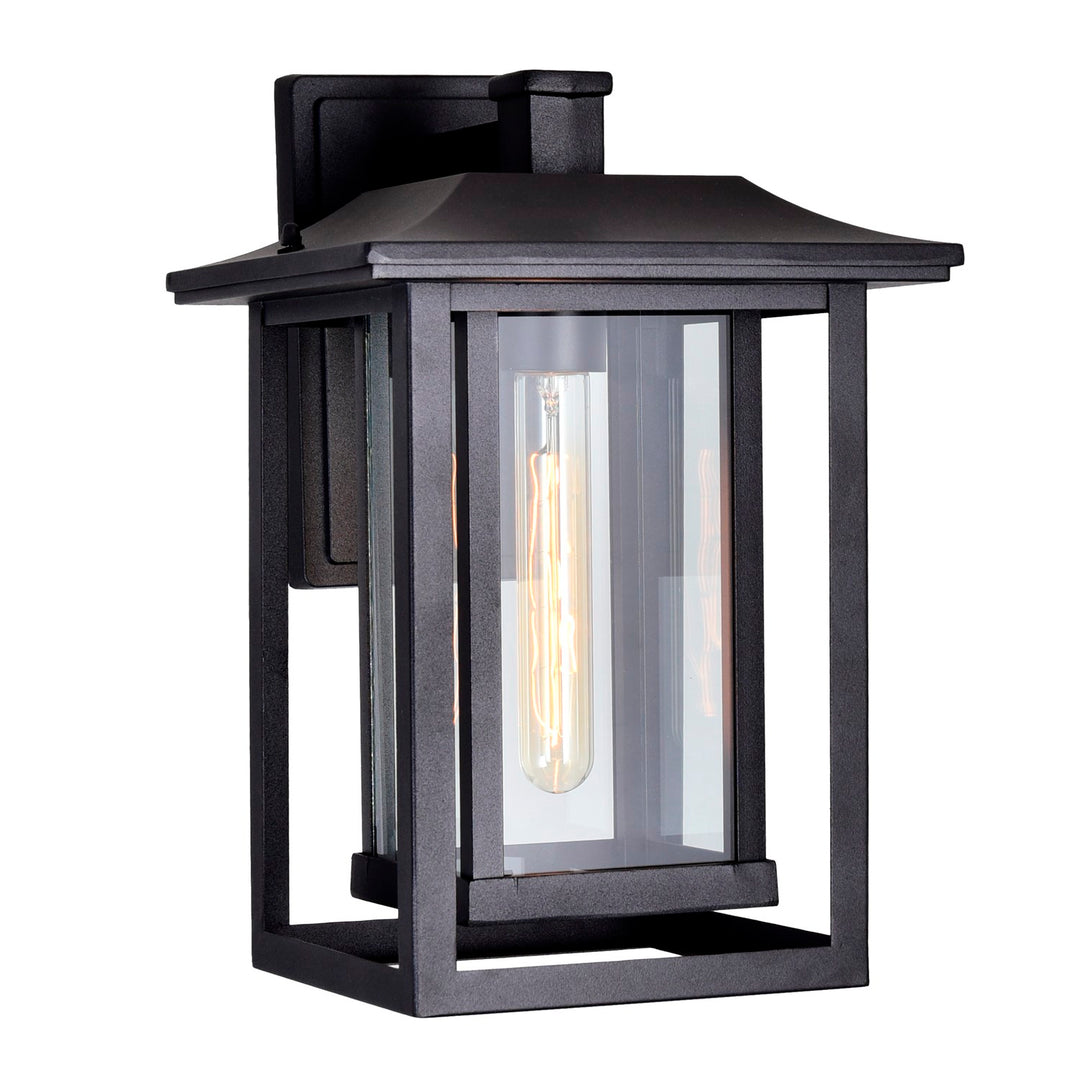 1 Light Black Outdoor Wall Light by CWI Lighting