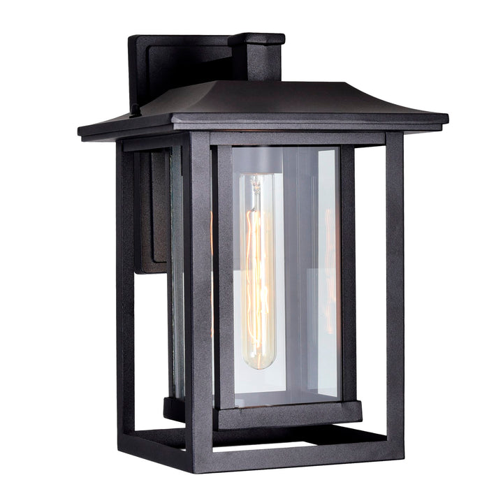 1 Light Black Outdoor Wall Light by CWI Lighting
