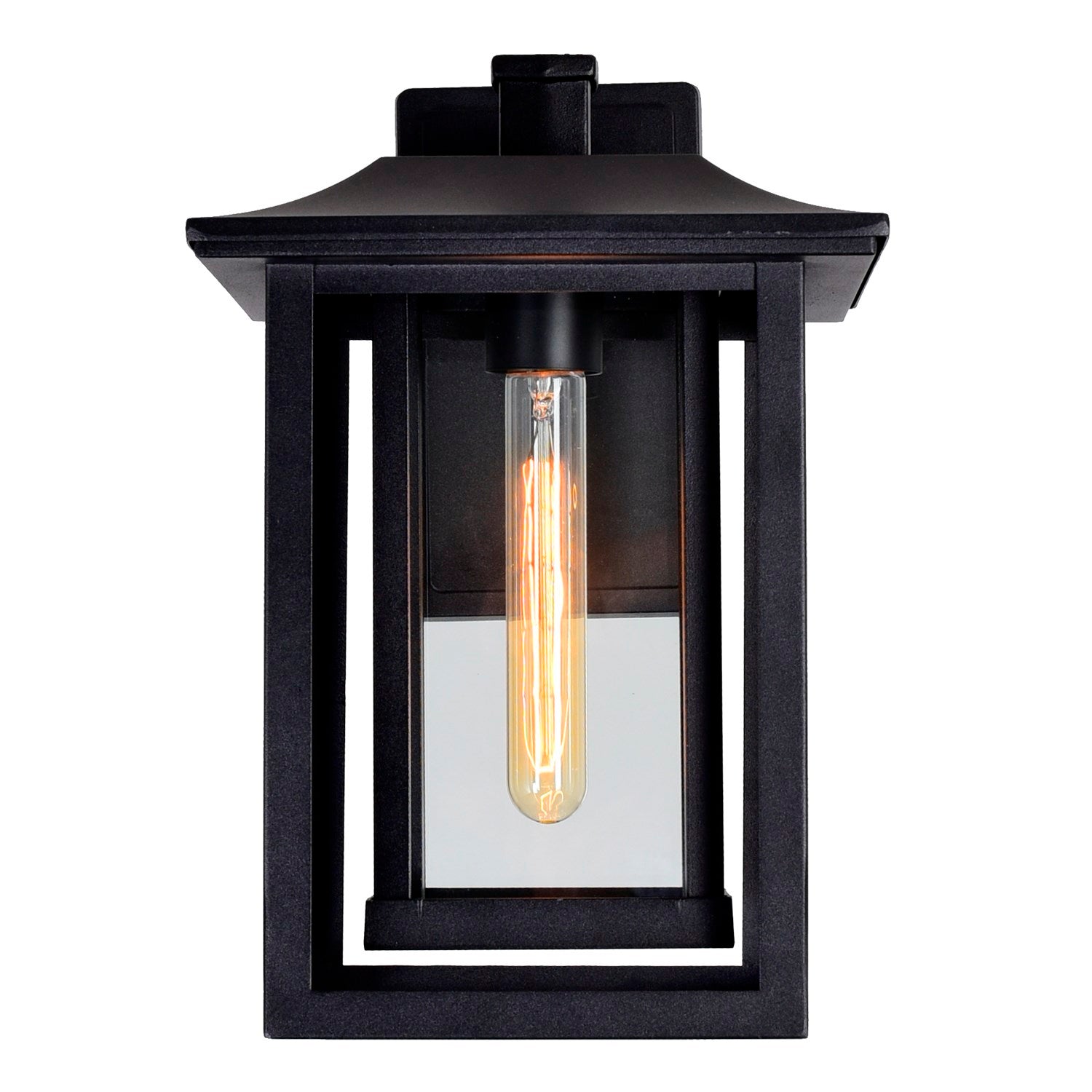1 Light Black Outdoor Wall Light