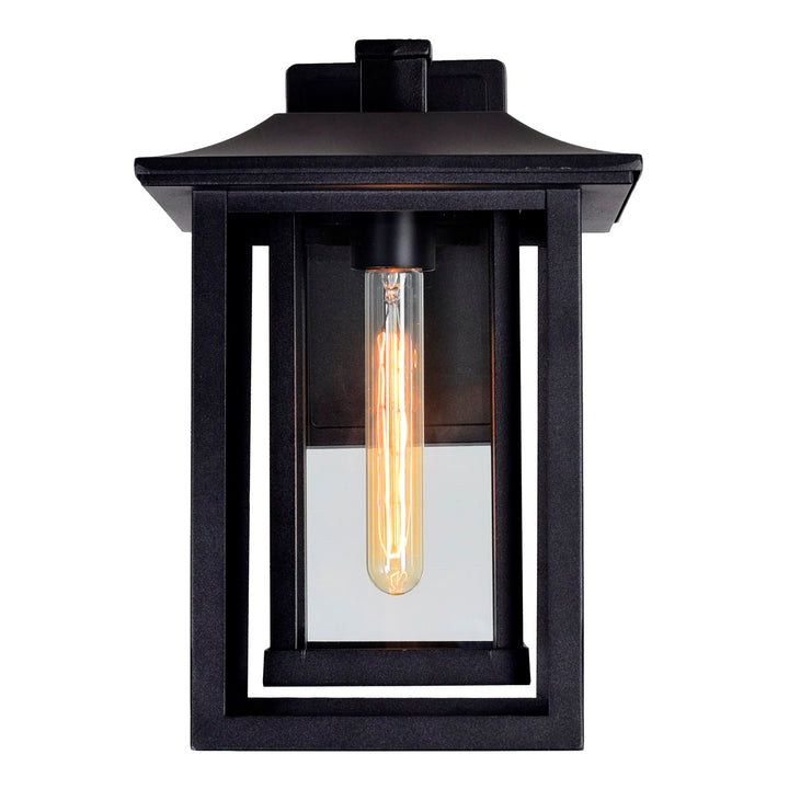 1 Light Black Outdoor Wall Light