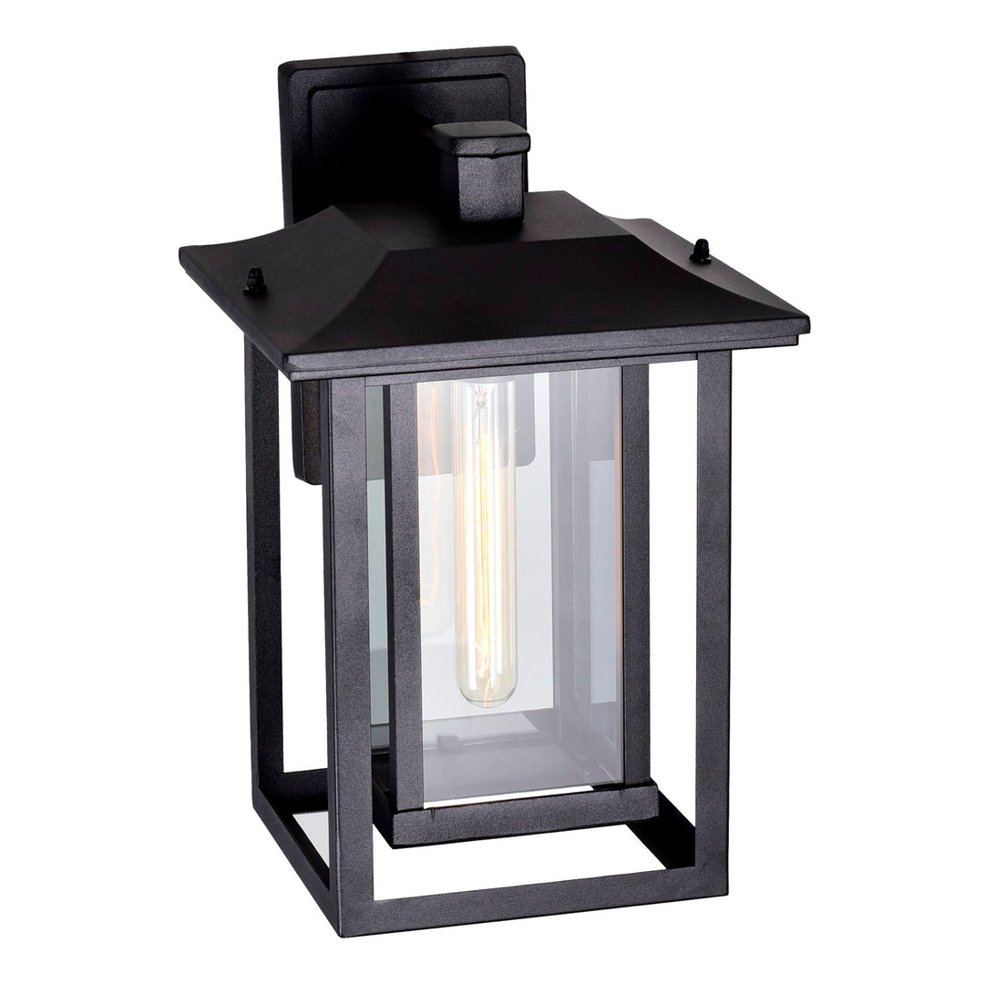 1 Light Black Outdoor Wall Light