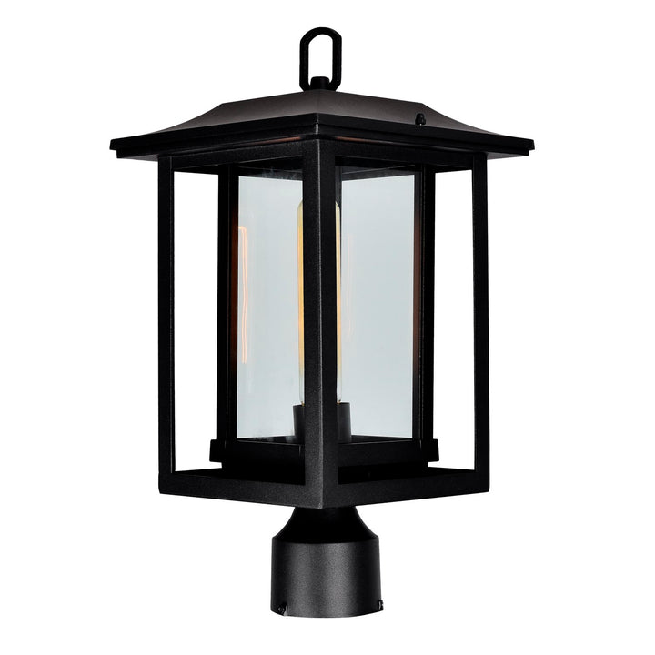 1 Light Black Outdoor Lantern Head