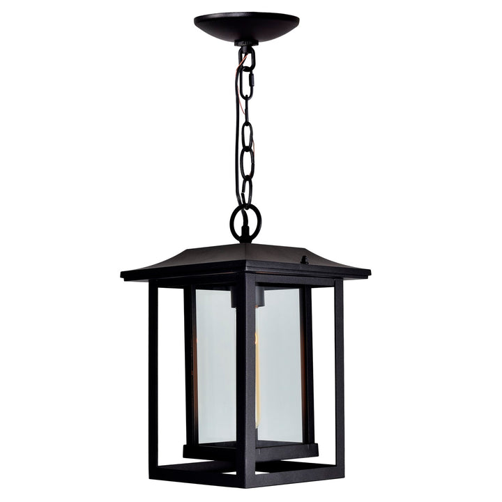1 Light Black Outdoor Hanging Light