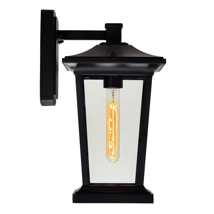 1 Light Black Outdoor Wall Light
