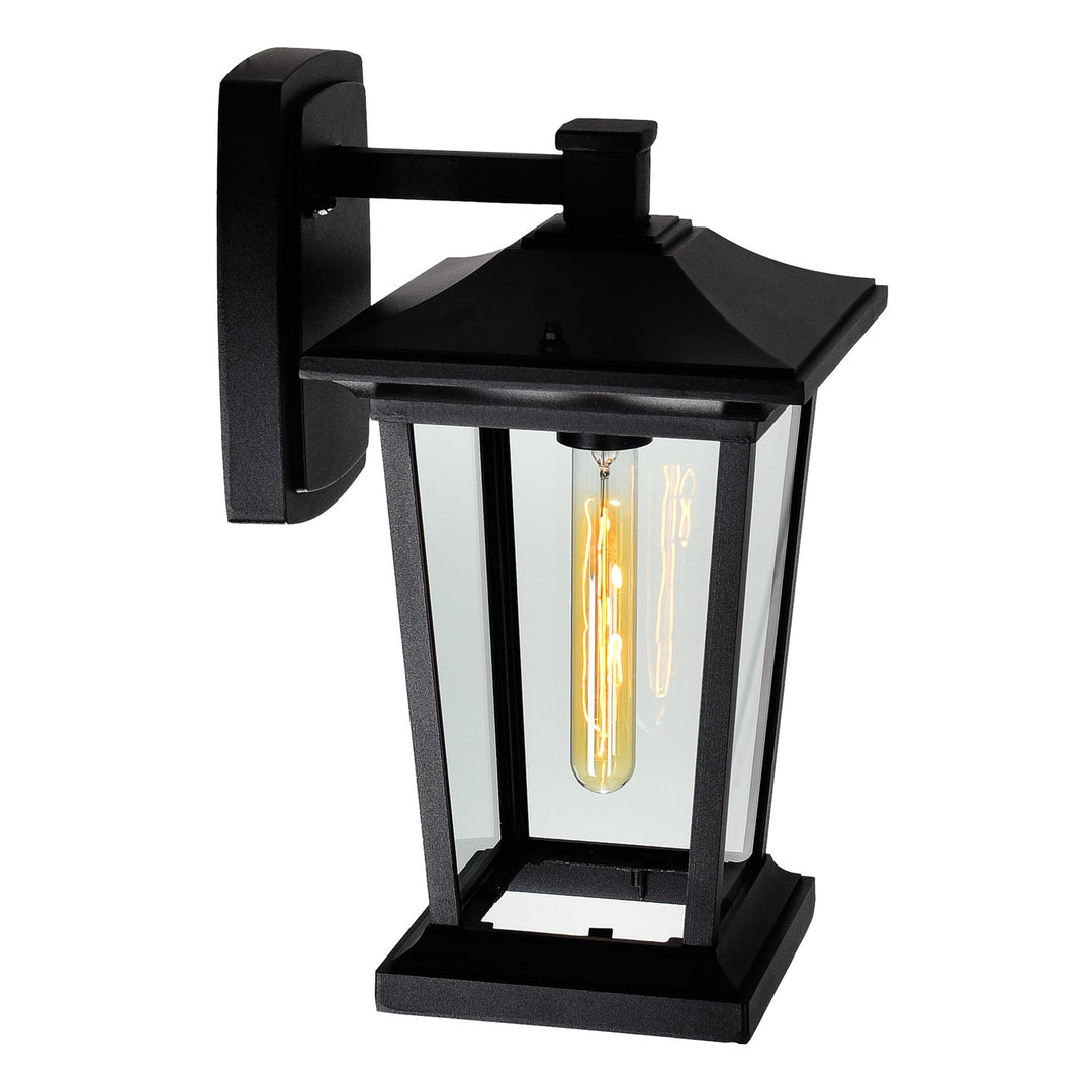 1 Light Black Outdoor Wall Light