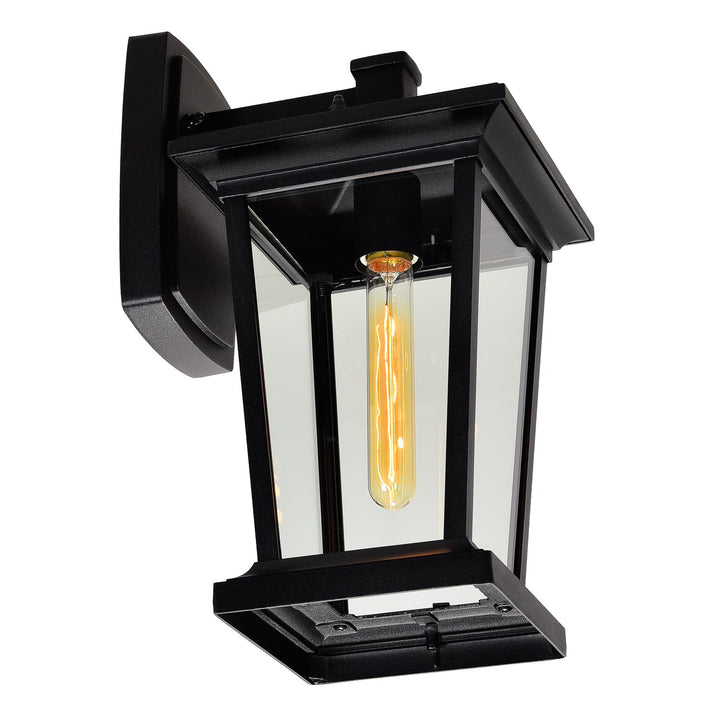 1 Light Black Outdoor Wall Light