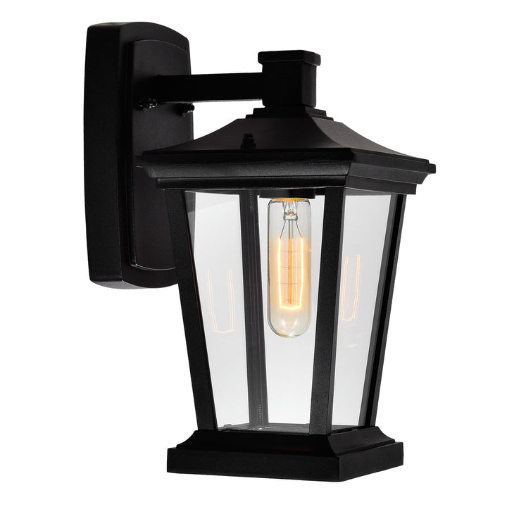 1 Light Black Outdoor Wall Light by CWI Lighting