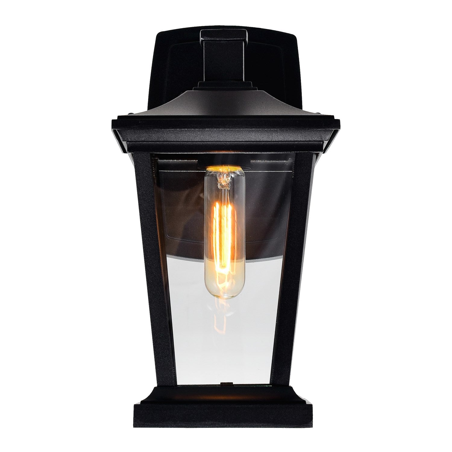1 Light Black Outdoor Wall Light