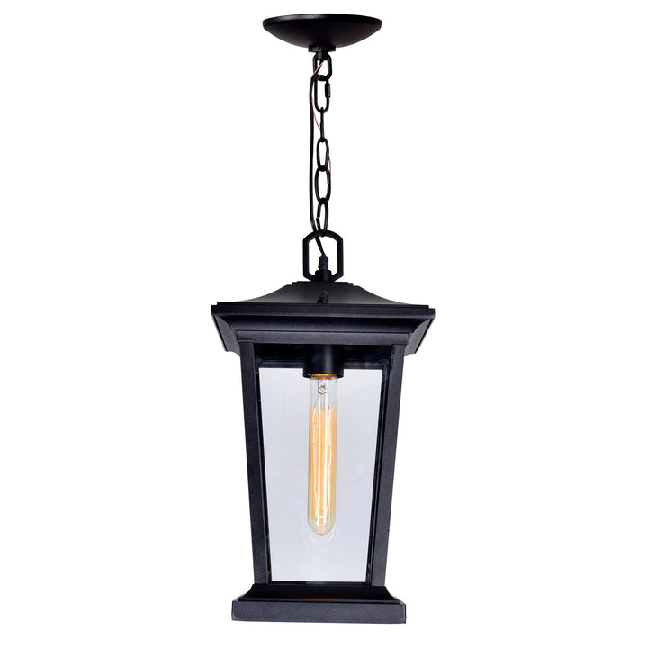 1 Light Black Outdoor Hanging Light